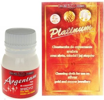 Набор для чистки серебра Argentum 70 мл Салфетка для протирки