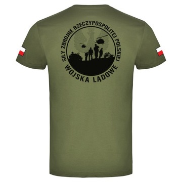Koszulka bawełniana wojskowa WOJSKA LĄDOWE 1BL