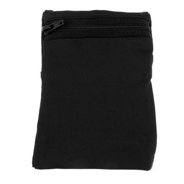 Solid Black Zipper Sweatband Basketball Running