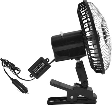 БОЛЬШОЙ АВТОМОБИЛЬНЫЙ ВЕНТИЛЯТОР ВРАЩАЮЩИЙСЯ С РЕГУЛИРОВКОЙ КОЛЕБАНИЯ 12 В и 24 В