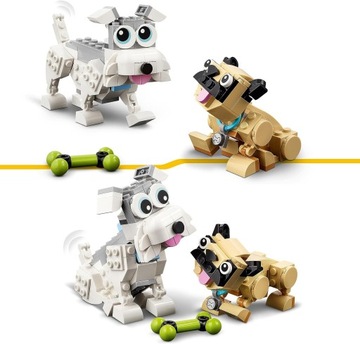 НАБОР ДЕТСКИХ БЛОКОВ LEGO CREATOR CUTE DOGS 3 В 1 DOGS DOGS 3 В 1 7+