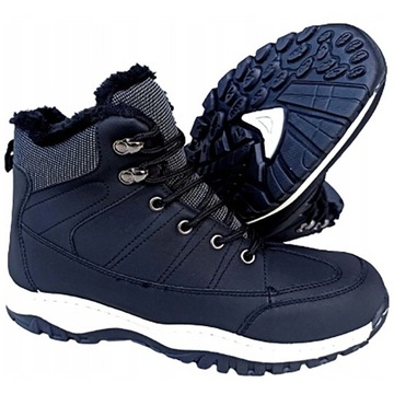 Buty Ocieplane Zimowe Śniegowce Trekkingowe Sportowe Szyte TRAPERY