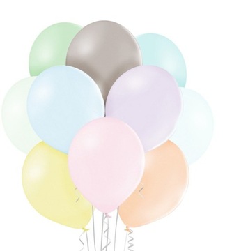 Balony pastelowe mix 30cm 10szt zestaw balonów