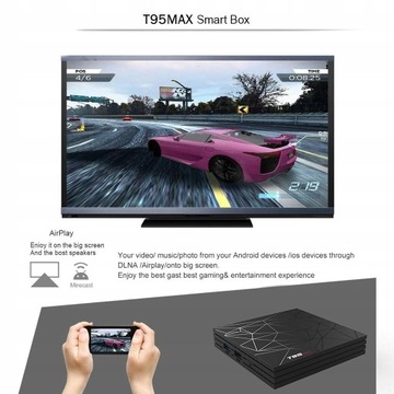ТВ-приставка Android 9.0, четырехъядерный USB 4K 2,4G/5G
