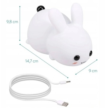 Светодиодный ночник «Кролик» с зарядкой через USB