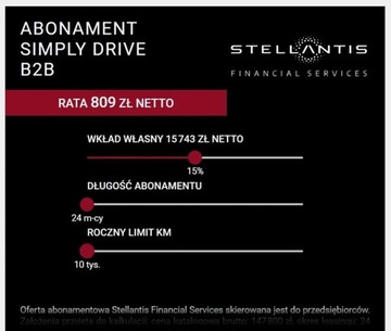 Alfa Romeo Junior SUV 1.2 Hybrid 136KM 2025 Alfa Romeo Junior Alfa Romero Junior 809 zl abonament 1.2 Hybryda 136KM