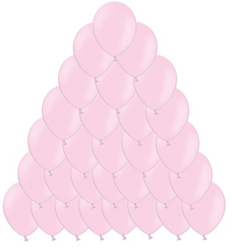 BALONY PASTELOWE ECO BIODEGRADOWALNE DUŻE 25cm Jasny róż 100 sztuk