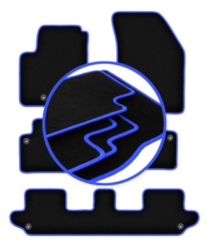 Koberce do auta Blue pro: Volvo XC90 I Suv 7 os. 2002-2014