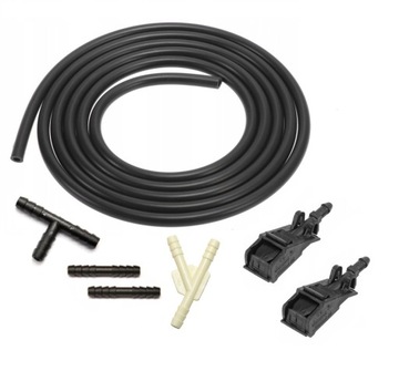 ZESTAW DYSZA SPRYSKIWACZ ŁĄCZNIK PRZÓD VW POLO 9N