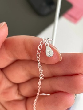 Серебряное 925 колье ЛАСТОЧКА, кубические цирконы, серебро ДЕЛИКАТНОЕ