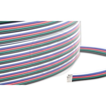 КАБЕЛЬ ДЛЯ СВЕТОДИОДОВ RGBW ЦВЕТНОЙ МЕДНЫЙ