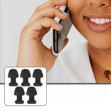 5 SZT. SILIKONOWA OSŁONA PORTU TELEFONU MAŁA 8 PIN