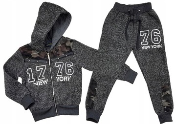 CIEPŁY DRES NEW YORK r 4 ok. 104 cm DARK