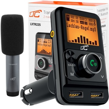 TRANSMITER FM BLUETOOTH MP3 ŁADOWARKA USB MIKROFON