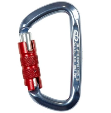 Karabinek triplex d-kształtny Climbing Technology D-shape CF TG titanium