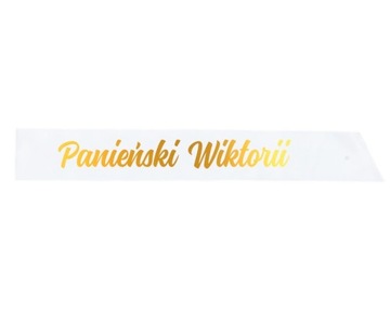 Szarfa personalizowana Panieński + IMIĘ