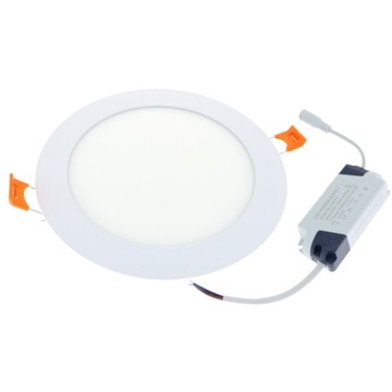 18W panel LED okrągły wpuszczany w sufit światło białe neutralne dzienne
