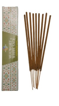 KADZIDŁA PYŁKOWE MUGWORT & WHITE SAGE BYLICA BIAŁA SZAŁWIA SHABRO 15 g