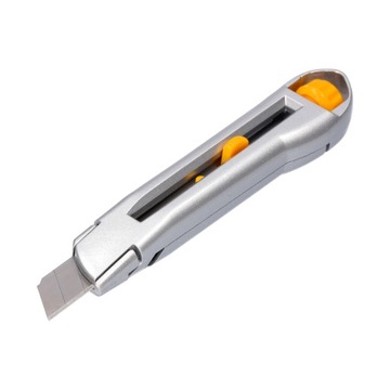 NÓŻ NOŻYK DO TAPET 18MM TAPICERSKI METALOWY ŁAMANY