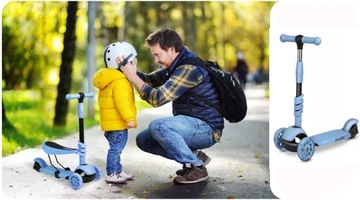 Баланс езда Tri -blue Triple Scooter