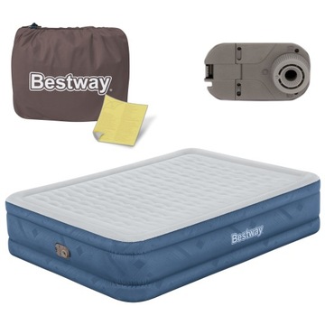 Materac Dmuchany z Pompką 203x152x46cm Bestway