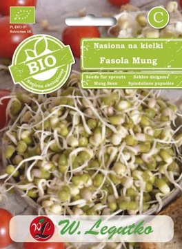 Nasiona na kiełki fasola Mung 30g BIO - Nasiona - W. Legutko