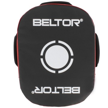 BELTOR OWALNA TARCZA TRENINGOWA X-ROUND DO KOPNIĘĆ MMA BOKS K1 44x35 cm