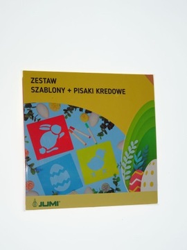 Dekoracje zestaw szablony pisaki kredowe wielkanoc