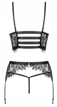 КОМПЛЕКТ БЕЛЬЯ ИЗ 3 ПРЕДМЕТОВ OBSESSIVE LASHY L/XL