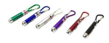 ЛАЗЕРНЫЙ БРЕЛОК-ФОНАРИК УФ-ИНДИКАТОР КРАБИНЕР 3 В 1