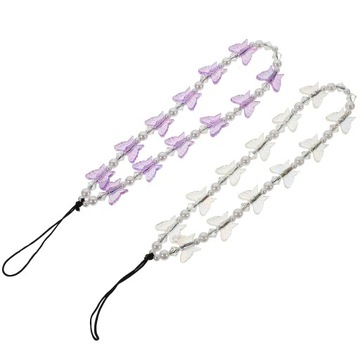 2шт бабочка из бисера подвески для телефона декоративные