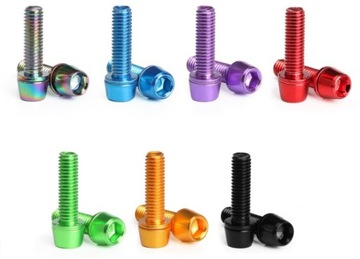 ВЕЛОСИПЕДНЫЕ МОСТОВЫЕ ВИНТЫ, 6 ШТ, ФИОЛЕТОВЫЕ