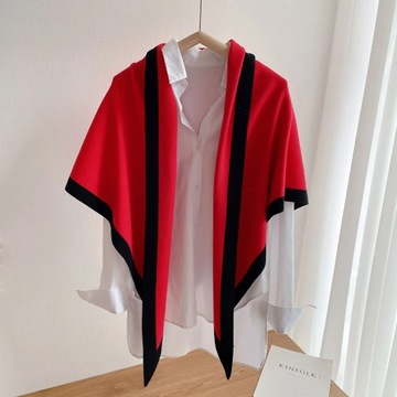 Soft Double-sided Cashmere Knitted Shawl Women Sca