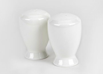 Solniczka i pieprzniczka Premium Strong białe