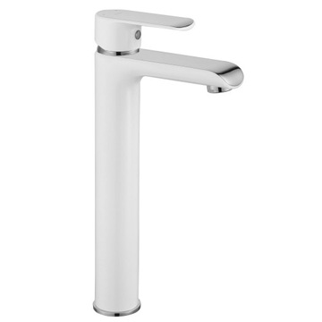 Bateria Umywalkowa Wysoka Bloom Biel+Chrom Rea