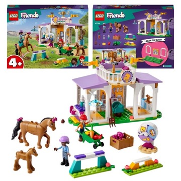 LEGO FRIENDS 41746 SZKOLENIE KONI STAJNIA KLOCKI ZESTAW 134 EL KONIE