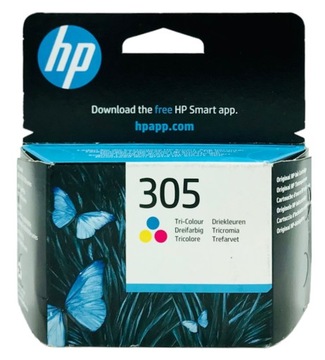 Tusz HP 305 Kolorowy CMY 3YM60AE Oryginalny HP Deskjet 2710 2720 2721 2320