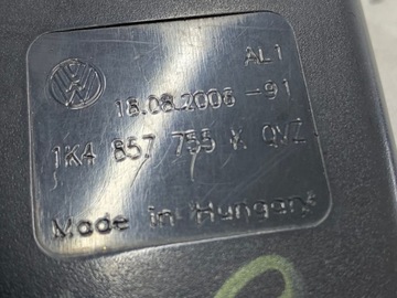 ПРЯЖКА РЕМНЯ БЕЗОПАСНОСТИ VW GOLF V ПЕРЕДНЯЯ ЛЕВАЯ 1K4857755K