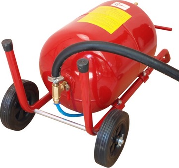 СИФОННАЯ ПЕСОЧНАЯ МАШИНА 19Л МОБИЛЬНАЯ НА КОЛЕСАХ + МАСКА + 16 НАСАДОК - САМАЯ МОЩНАЯ