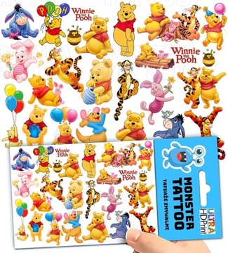 МОЮЩИЕСЯ ДЕТСКИЕ ТАТУ ДЕТСКИЕ УЗОРЫ ВИННИ-ПУХА СУПЕР КАЧЕСТВО