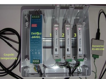 Датчик температуры с Modbus RS485 onewire