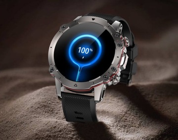 SMARTWATCH ZEGAREK AMOLED MĘSKI SPORT PULS ROZMOWY SMART WATCH WODOODPORNY