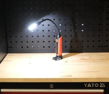 СВЕТОДИОДНАЯ ЛАМПА ДЛЯ МАСТЕРСКОЙ ГИБКИЙ РУЧКА YATO MAGNET