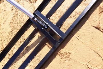 РУЧНОЙ УРОВЕНЬ ЗЕМЛИ ДЛЯ ГАЗОНА, ГРЕЙДЕРА, СКРУДЕРА 30x90см РУЧКА