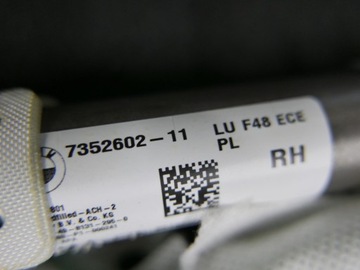 BMW X1 F48 ЗАЖИМЫ ДЛЯ ШТОР ПОДУШКА ДЛЯ ШТОР ПРАВАЯ 7352602