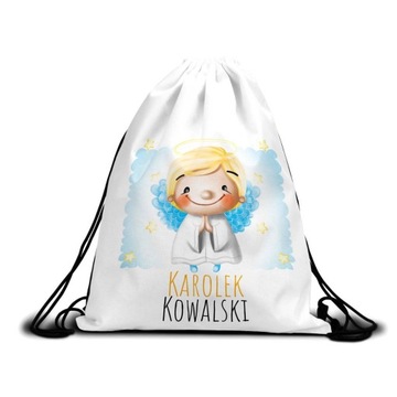 Worek Plecak Do Przedszkola Na Buty Imię ANIOŁEK