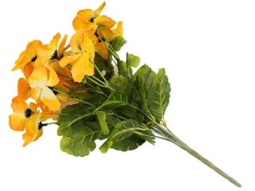 БУКЕТ С ЖЕЛТЫМИ АНЮТИНАМИ ИСКУССТВЕННЫЕ НЕЖНЫЕ ВЕСЕННИЕ ЦВЕТЫ РАСТЕНИЕ ДЛЯ ВАЗЫ