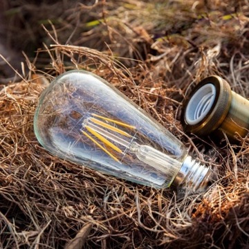 Żarówka LED E27 4W ST64 FILAMENT AMBER