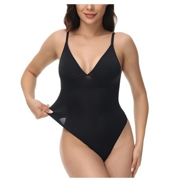 Damskie body Shapewear w kształcie litery T. Piękne, rozciągliwe koszulki na co dzień