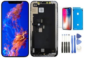 Wyświetlacz OLED Ekran Apple iPhone X + Śrubokręty + Uszczelka + Szkło